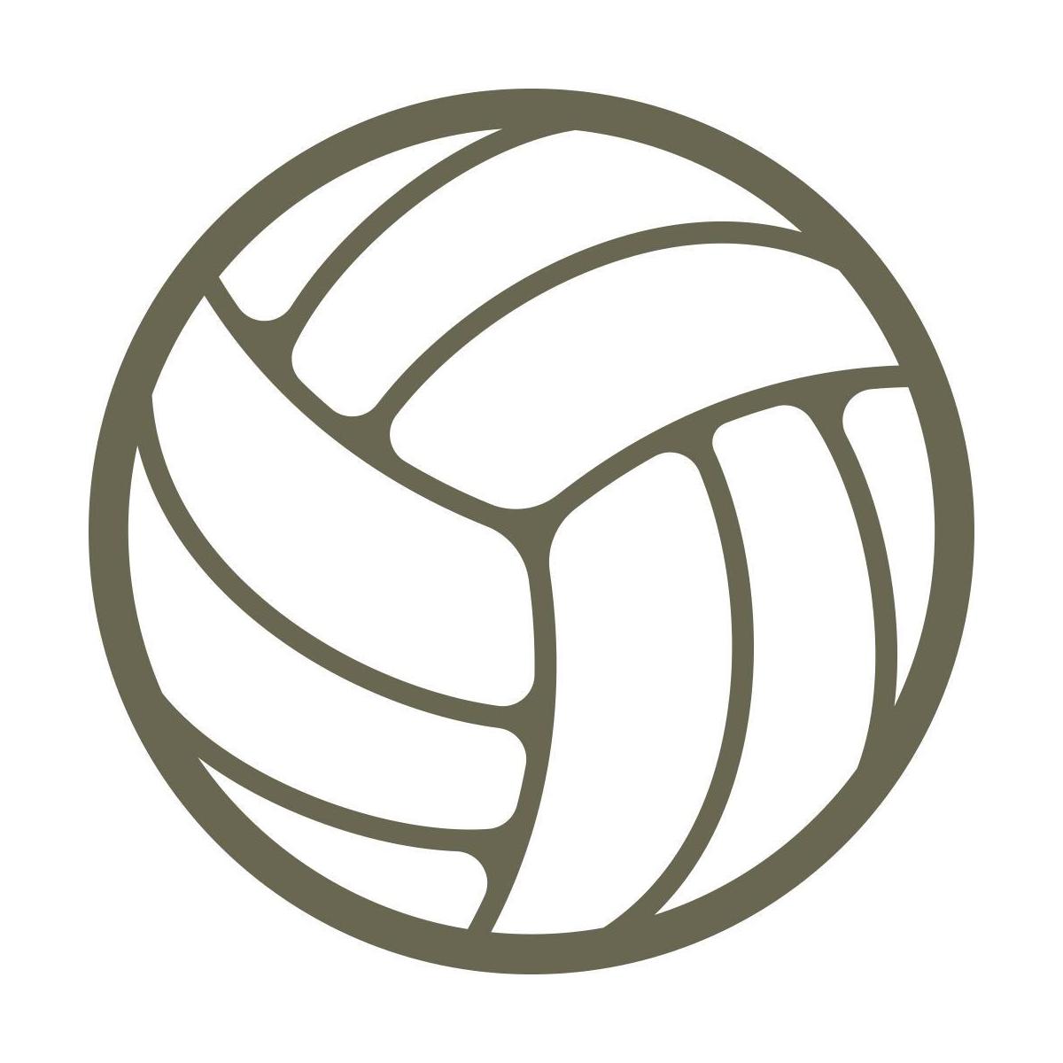 Volleyball Delrin Leather Stamp