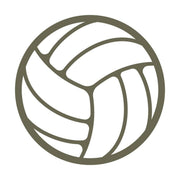 Volleyball Delrin Leather Stamp