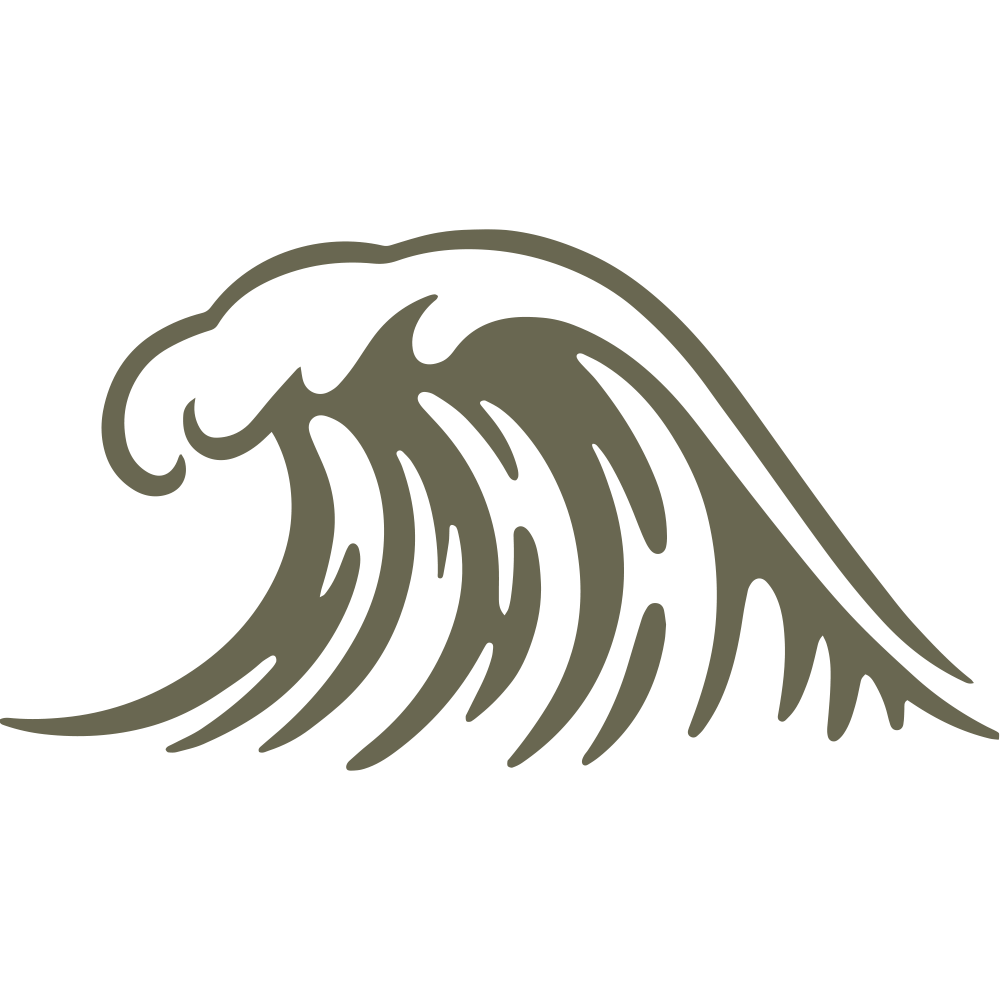 Wave Delrin Leather Stamp