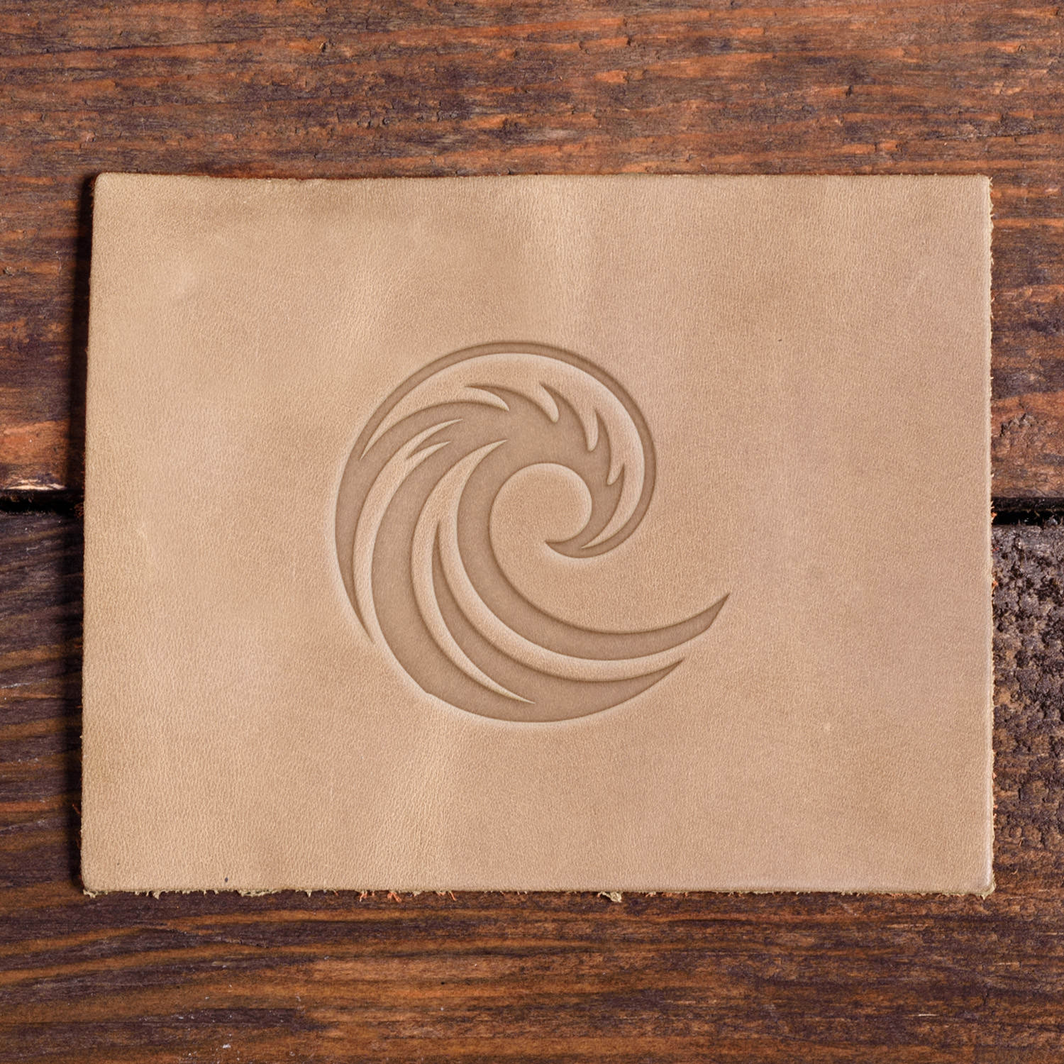 Wave Delrin Leather Stamp
