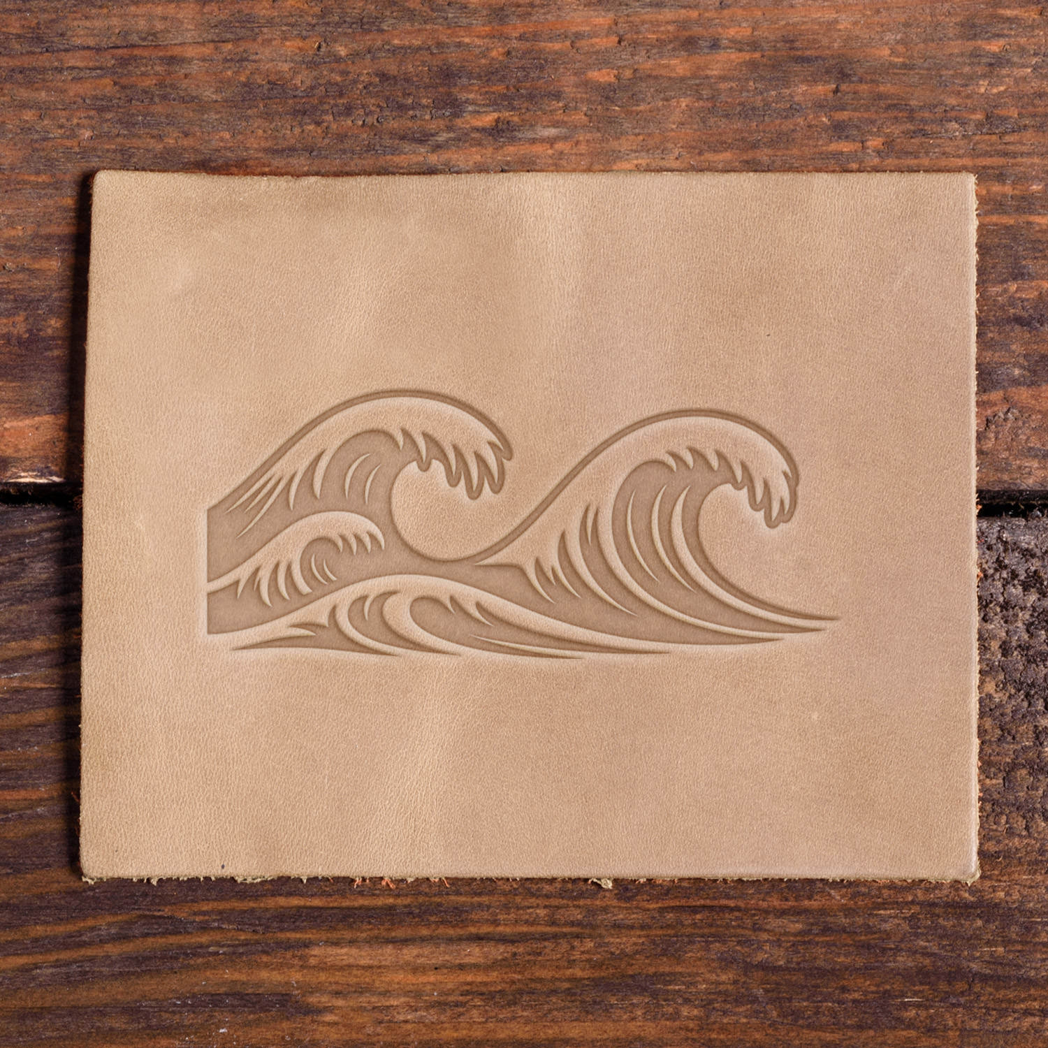 Wave Delrin Leather Stamp