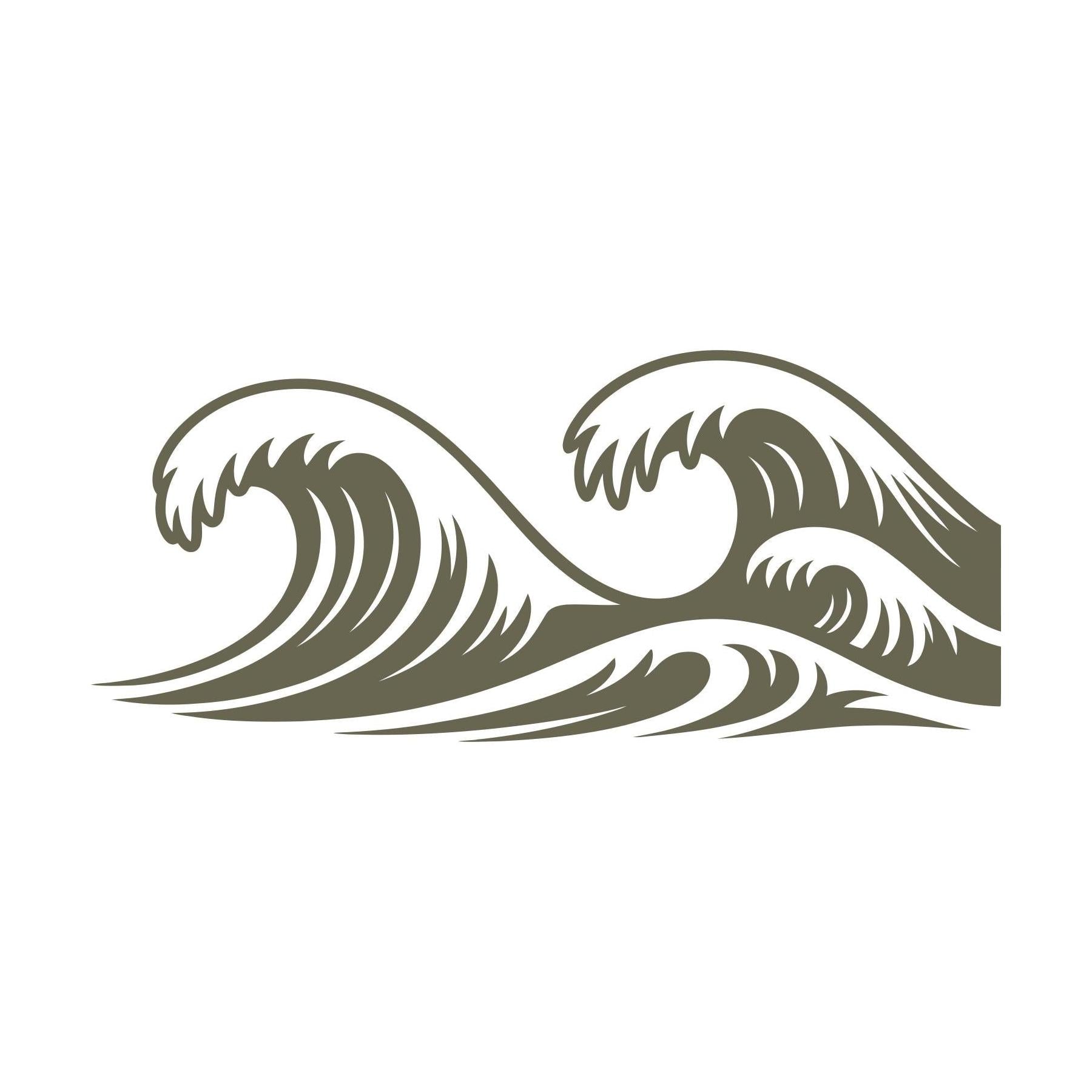 Wave Delrin Leather Stamp