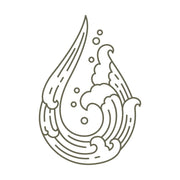 Wave Drop Delrin Leather Stamp