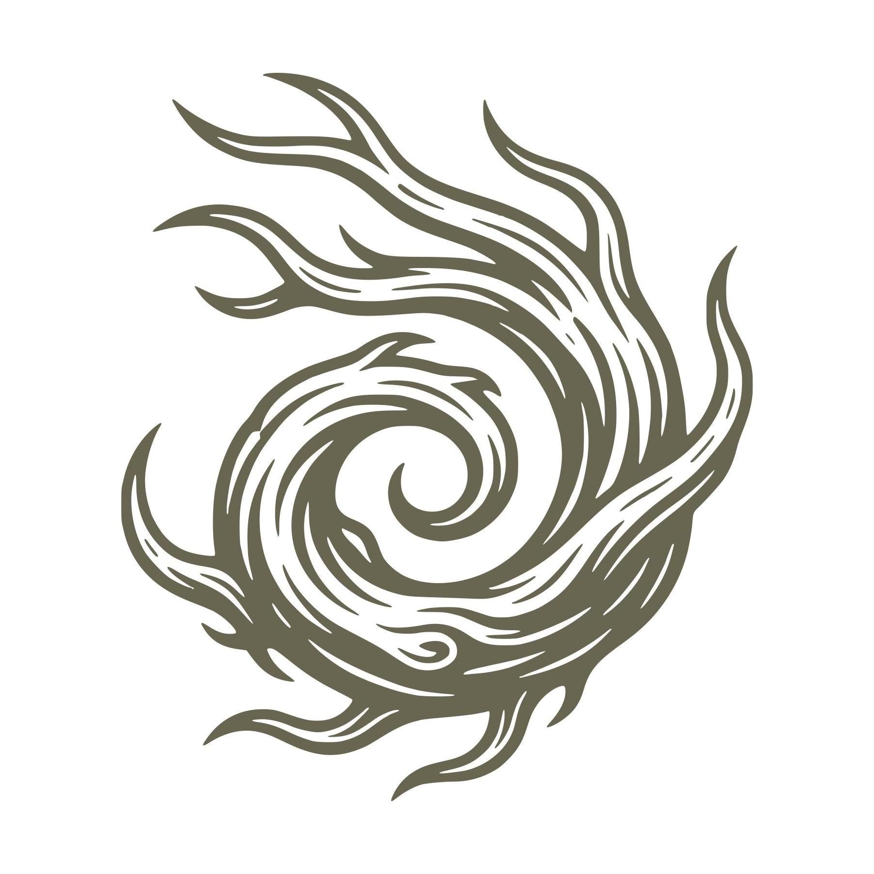 Woodgrain Swirl Delrin Leather Stamp