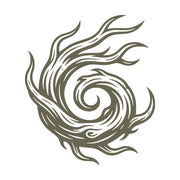 Woodgrain Swirl Delrin Leather Stamp