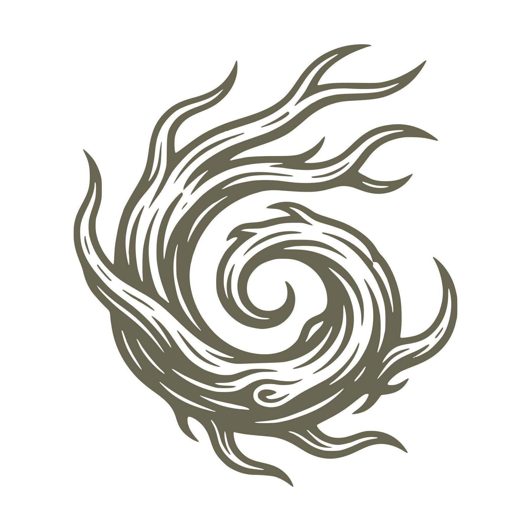 Woodgrain Swirl Delrin Leather Stamp