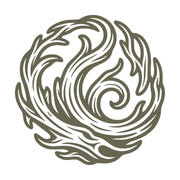 Woodgrain Swirl Delrin Leather Stamp