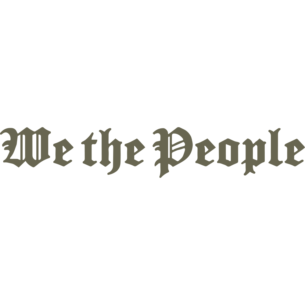 We the People Delrin Leather Stamp