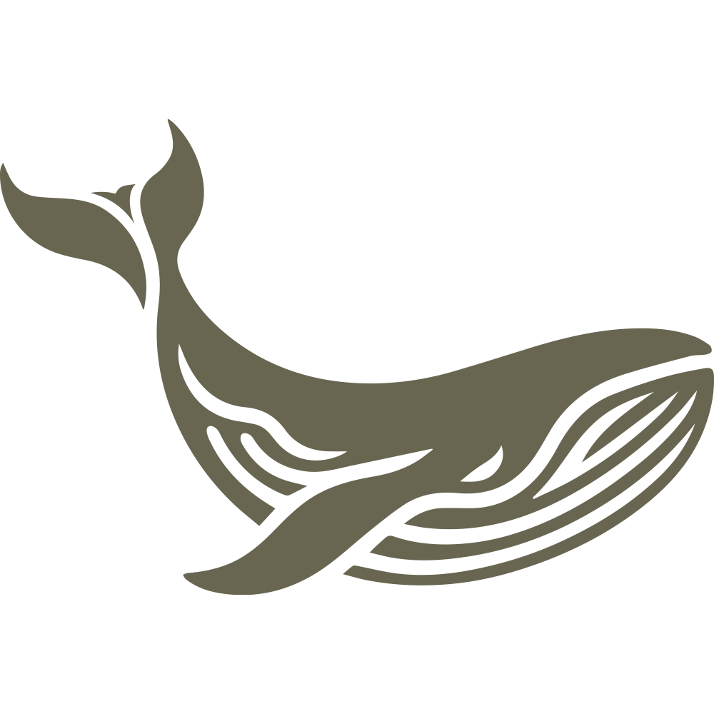 The image depicts a Whale Delrin Leather Stamp, characterized by its solid, dark brown color and lack of distinguishable features or patterns.