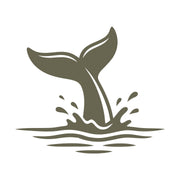 Whale Tail in Water Delrin Leather Stamp