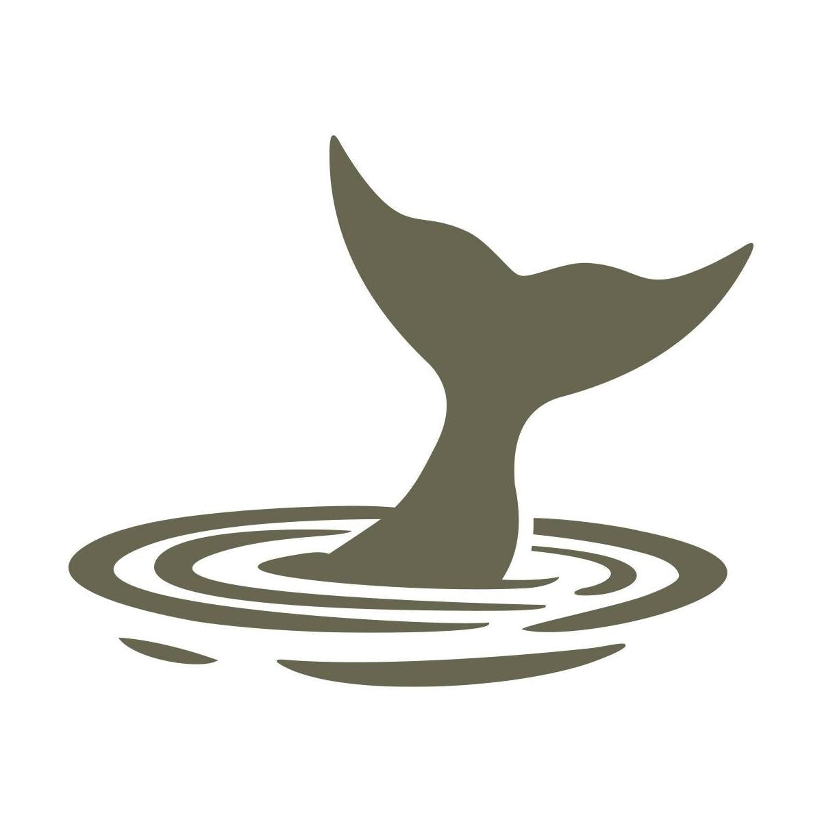 Whale Tail in Water Delrin Leather Stamp