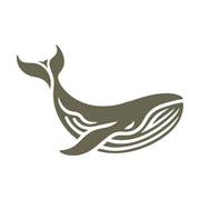 The image depicts a Whale Delrin Leather Stamp, characterized by its solid, dark brown color and lack of distinguishable features or patterns.