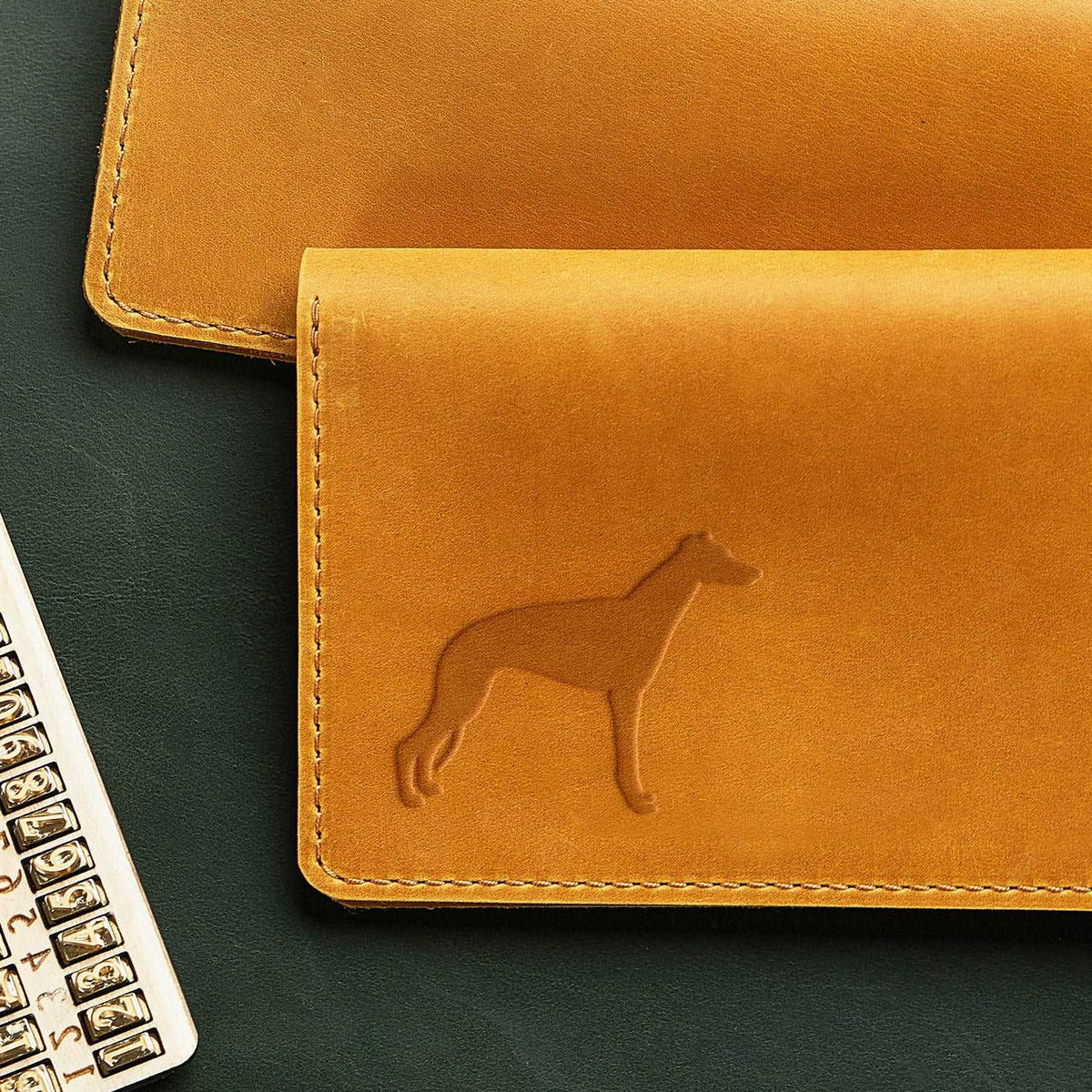 Whippet Dog Delrin Leather Stamp