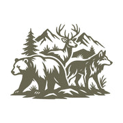 Bear, Deer and Wolf Delrin Leather Stamp