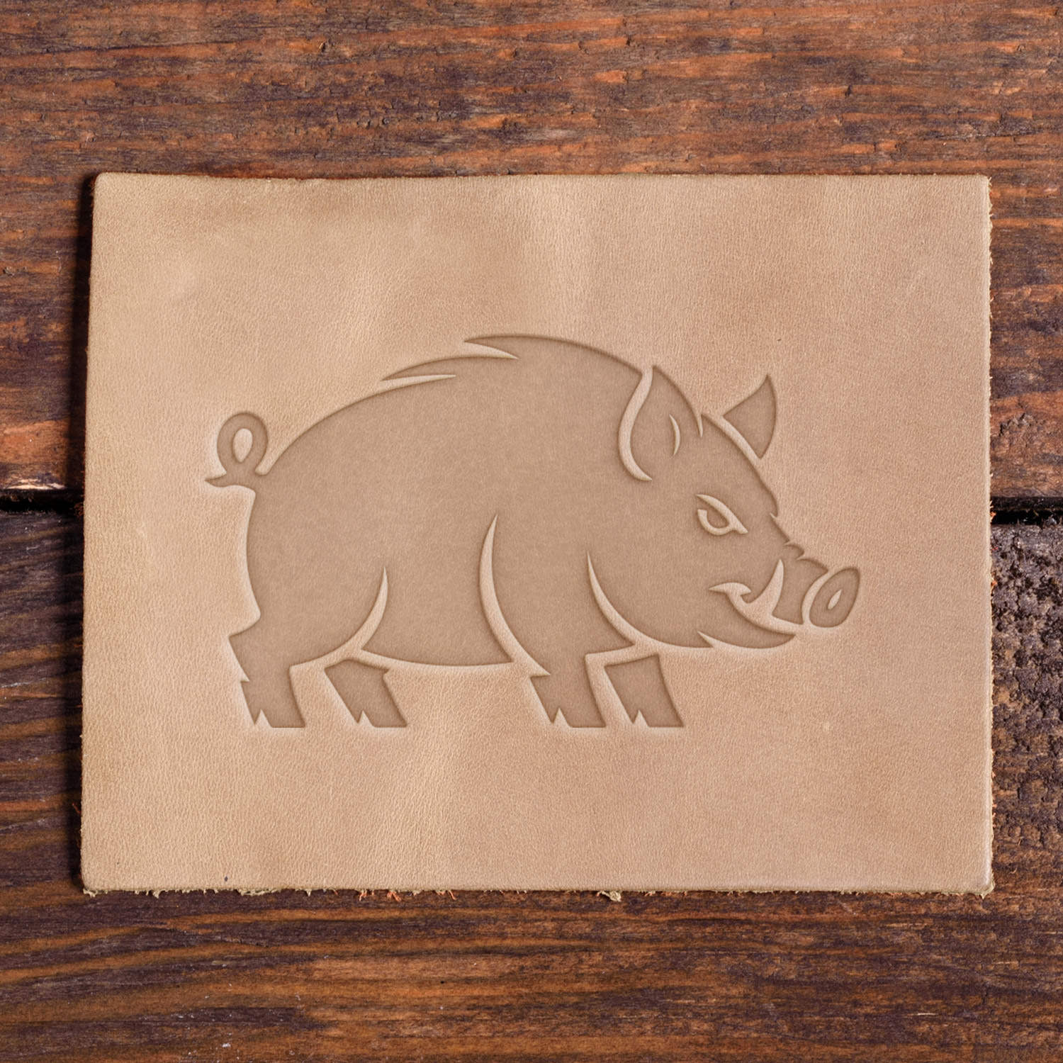 Wild Boar Delrin Leather Stamp