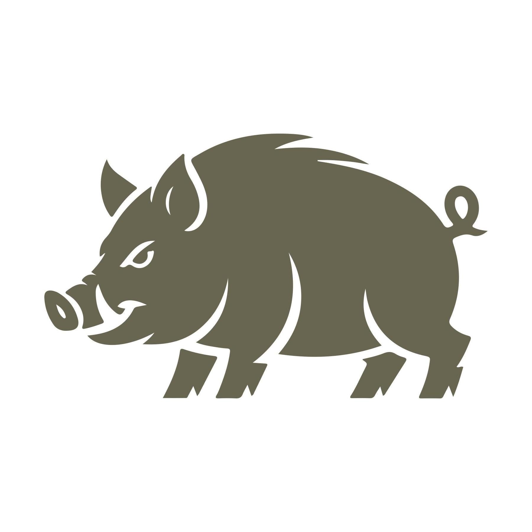 Wild Boar Delrin Leather Stamp
