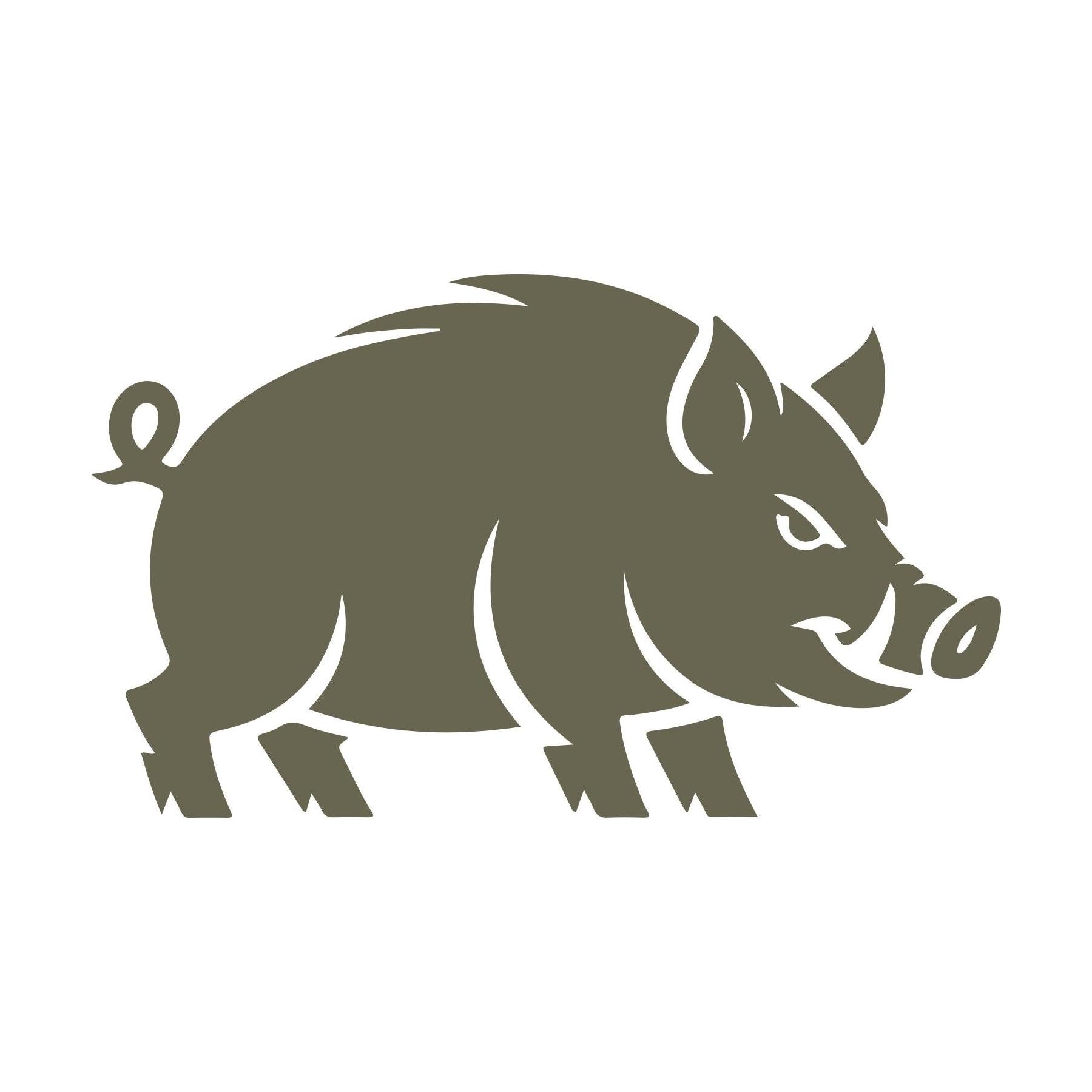 Wild Boar Delrin Leather Stamp