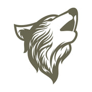 Wolf Delrin Leather Stamp