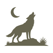 Howling Wolf Delrin Leather Stamp