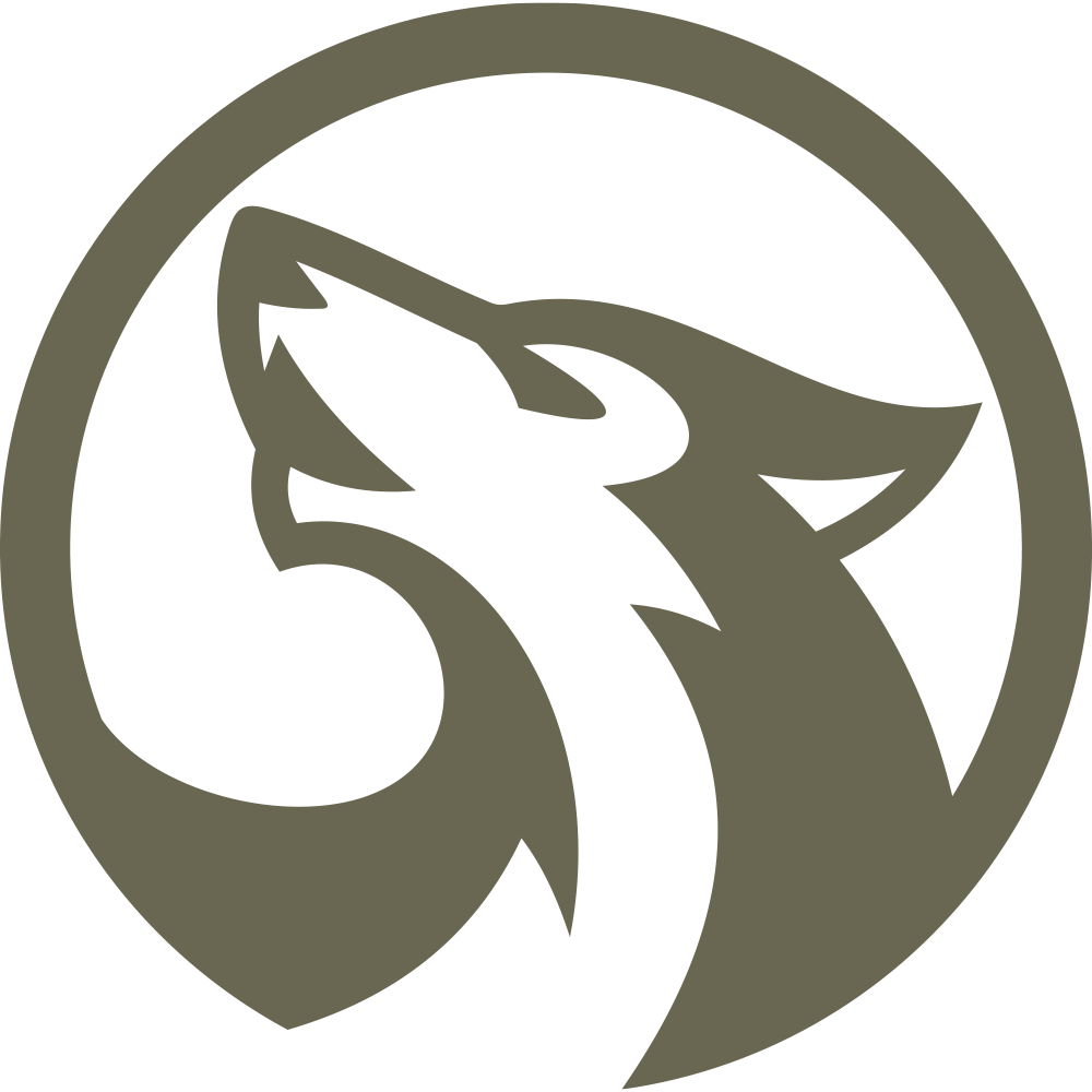 Wolf Delrin Leather Stamp