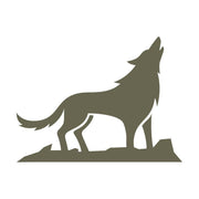 Wolf Howling Delrin Leather Stamp