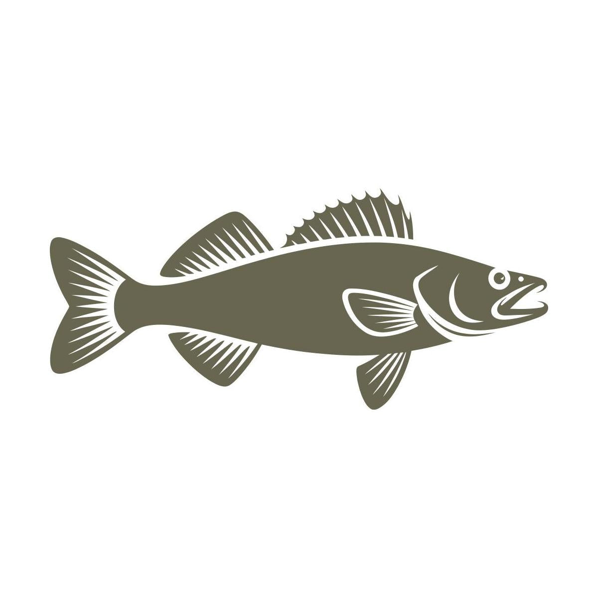 Walleye Fish Delrin Leather Stamp