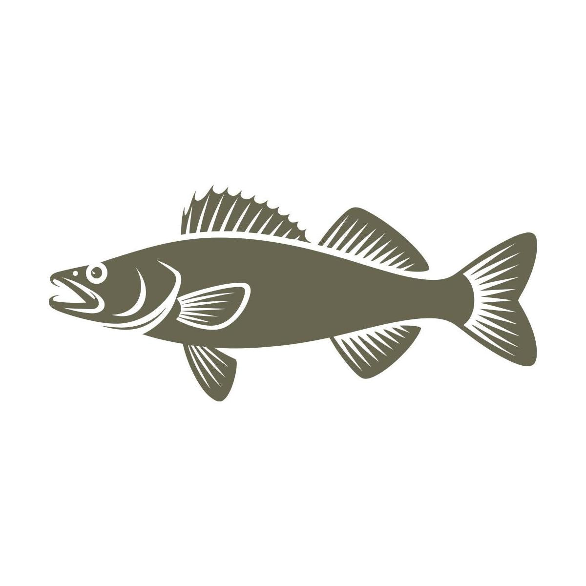 Walleye Fish Delrin Leather Stamp