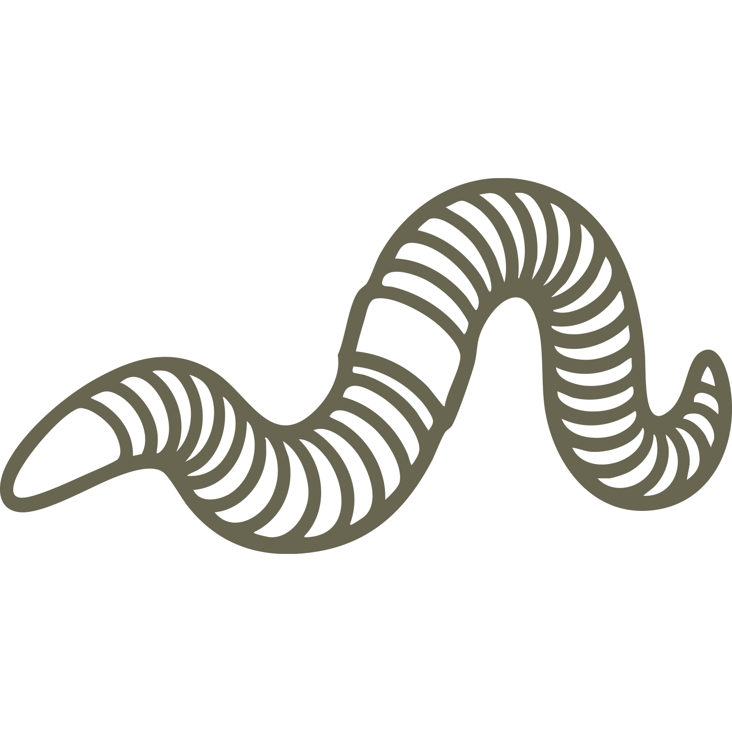 Worm Delrin Leather Stamp