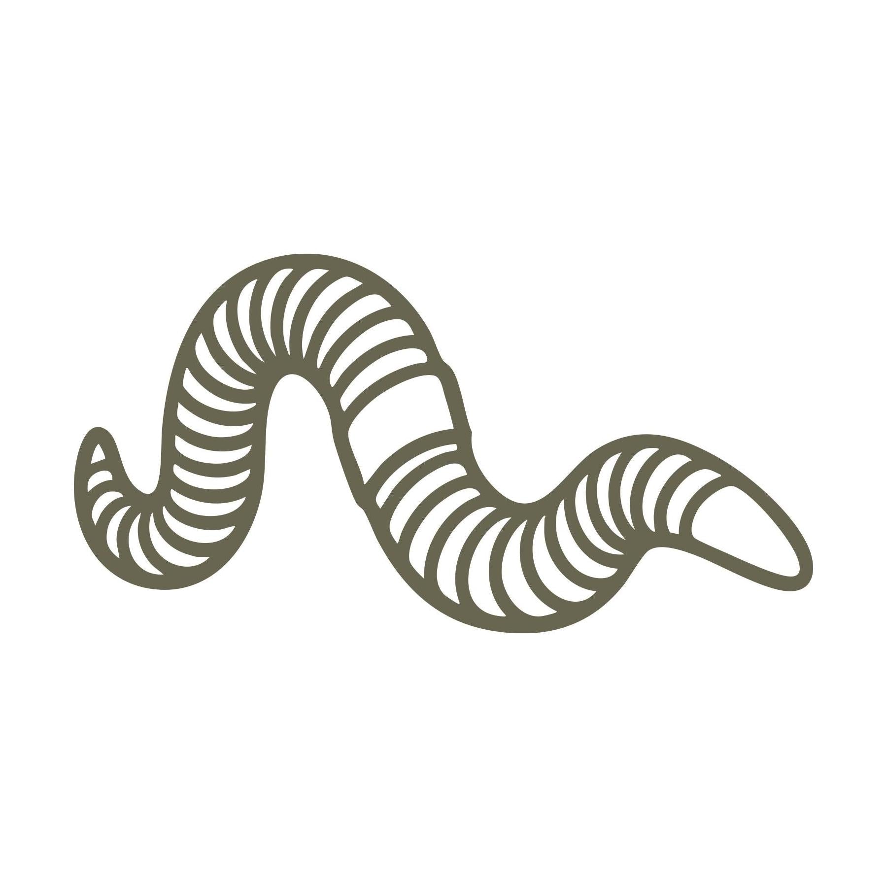 Worm Delrin Leather Stamp