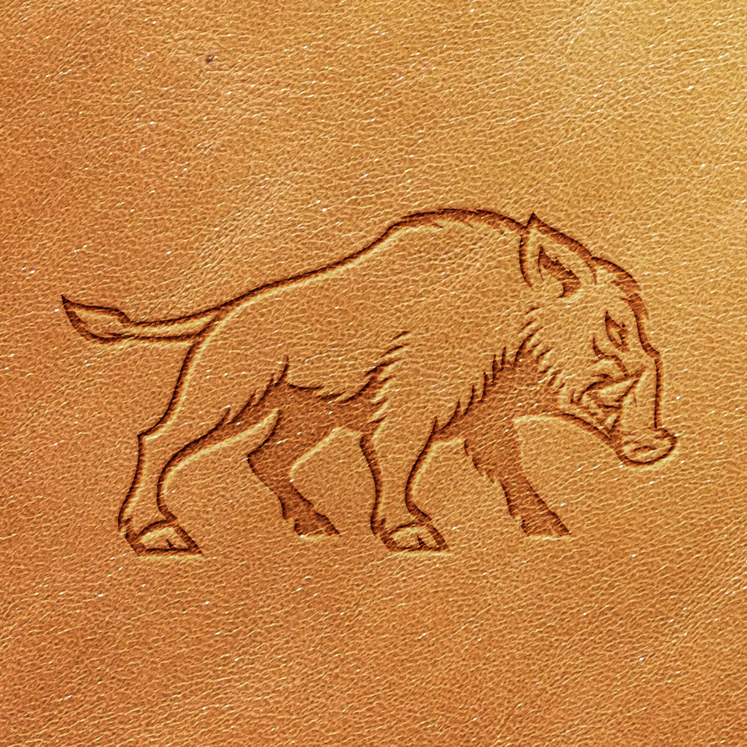 Warthog Delrin Leather Stamp