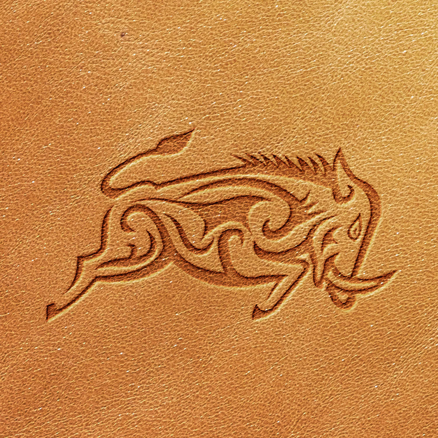 Warthog Delrin Leather Stamp