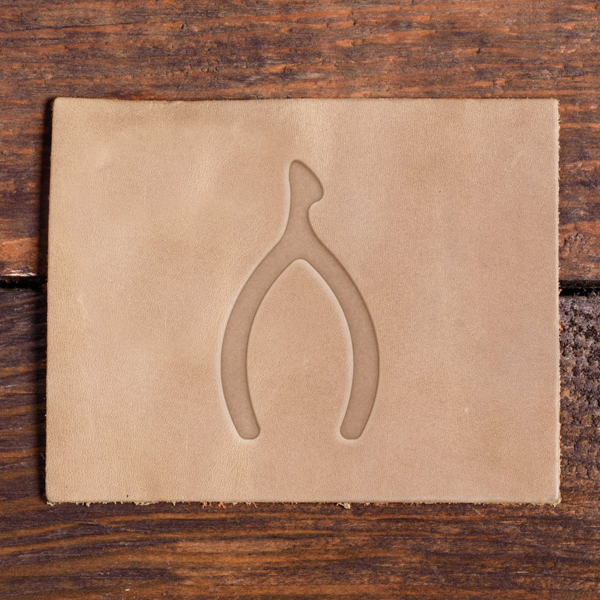 Wishbone Delrin Leather Stamp