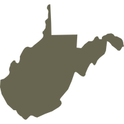 West Virginia State Shape Delrin Leather Stamp