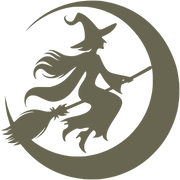 Witch Flying Over Moon Delrin Leather Stamp
