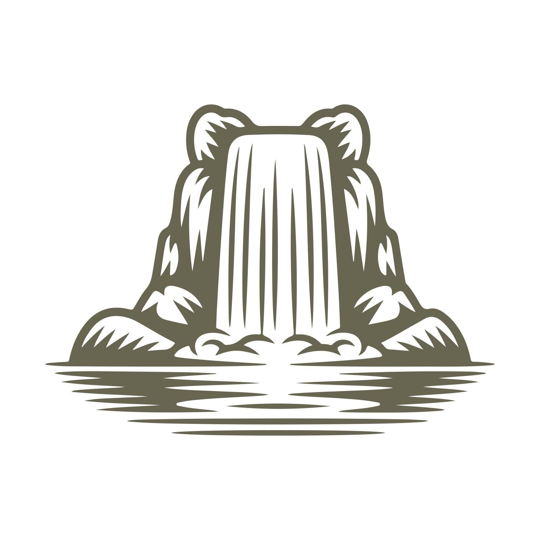 Waterfall Delrin Leather Stamp