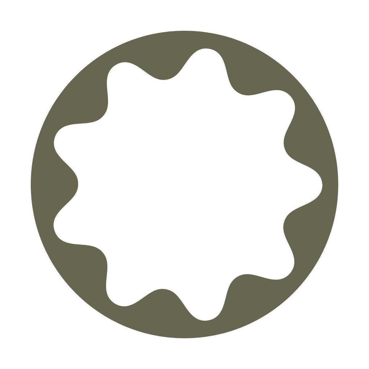 Wavy Circle Delrin Leather Stamp