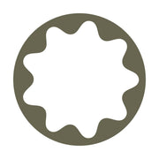 Wavy Circle Delrin Leather Stamp