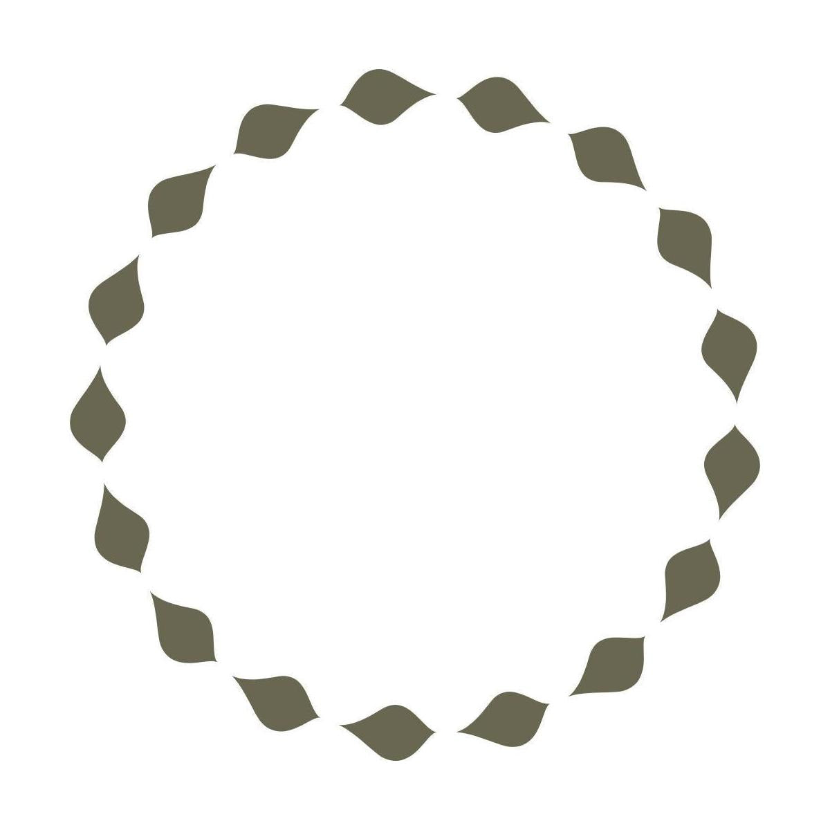 Wavy Circle Delrin Leather Stamp