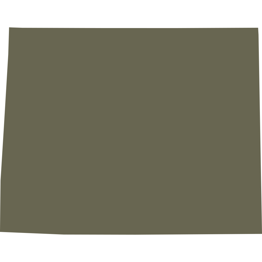 Wyoming State Shape Delrin Leather Stamp
