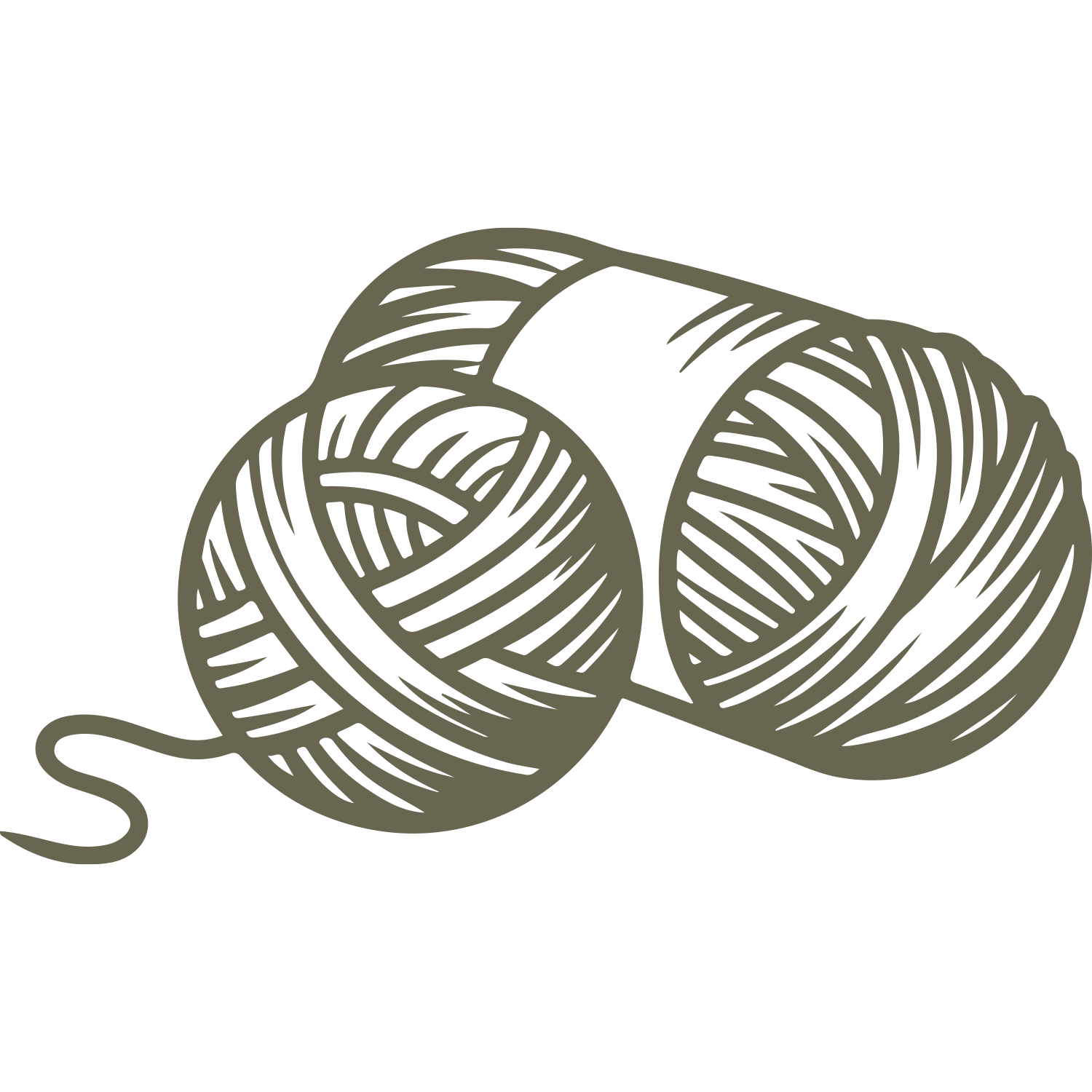 Yarn Balls Delrin Leather Stamp