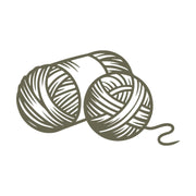 Yarn Balls Delrin Leather Stamp