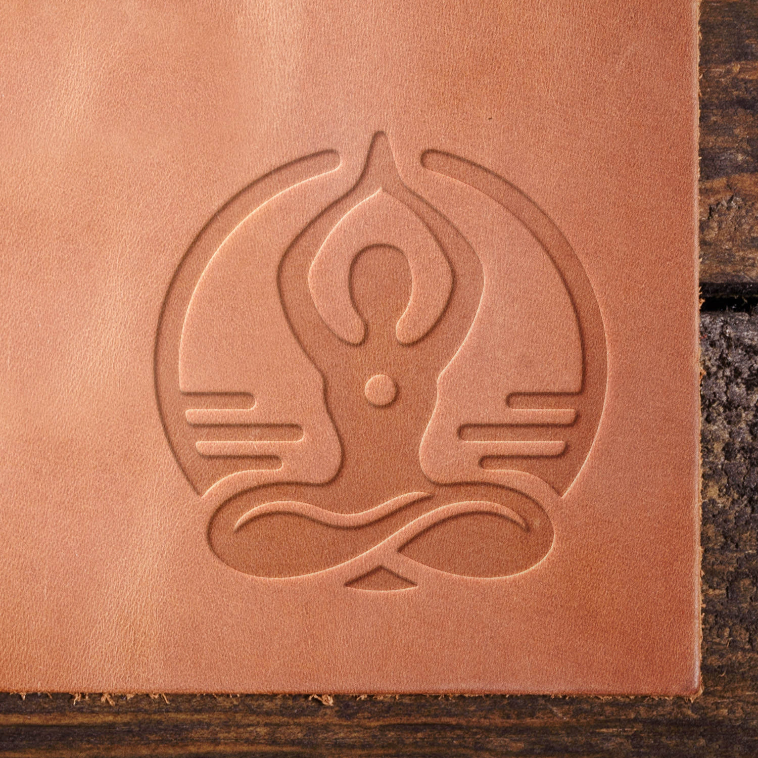 Yoga Delrin Leather Stamp