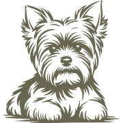 Yorkshire Terrier Dog Delrin Leather Stamp
