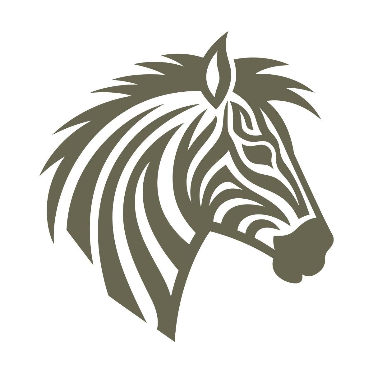A solid dark olive green square Zebra Delrin Leather Stamp.