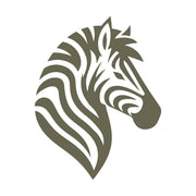 Zebra Head Delrin Leather Stamp