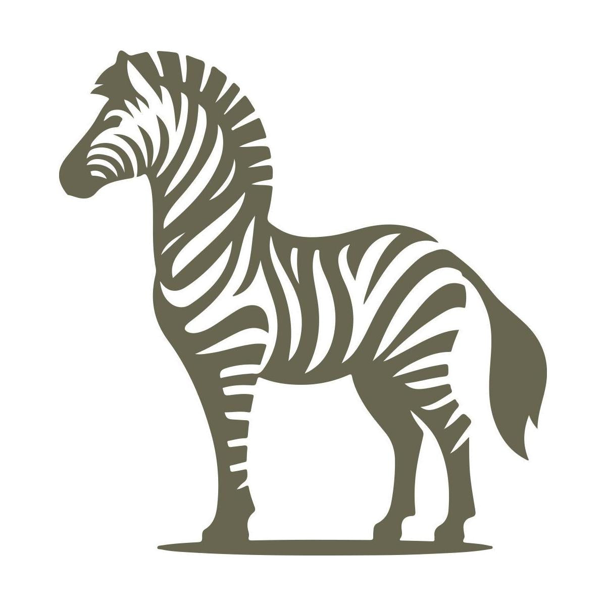Zebra Delrin Leather Stamp