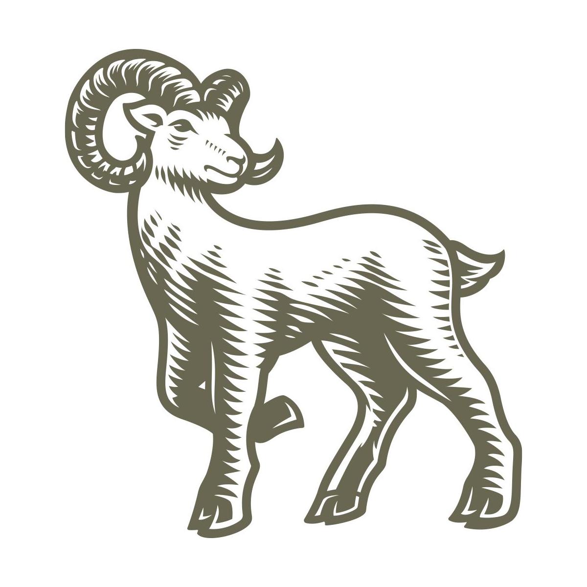 Aries Zodiac Sign Delrin Leather Stamp
