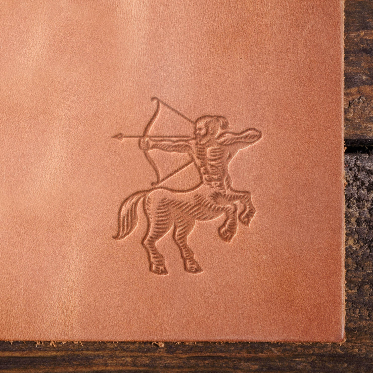 Sagittarius Zodiac Sign Delrin Leather Stamp