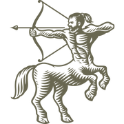 Sagittarius Zodiac Sign Delrin Leather Stamp