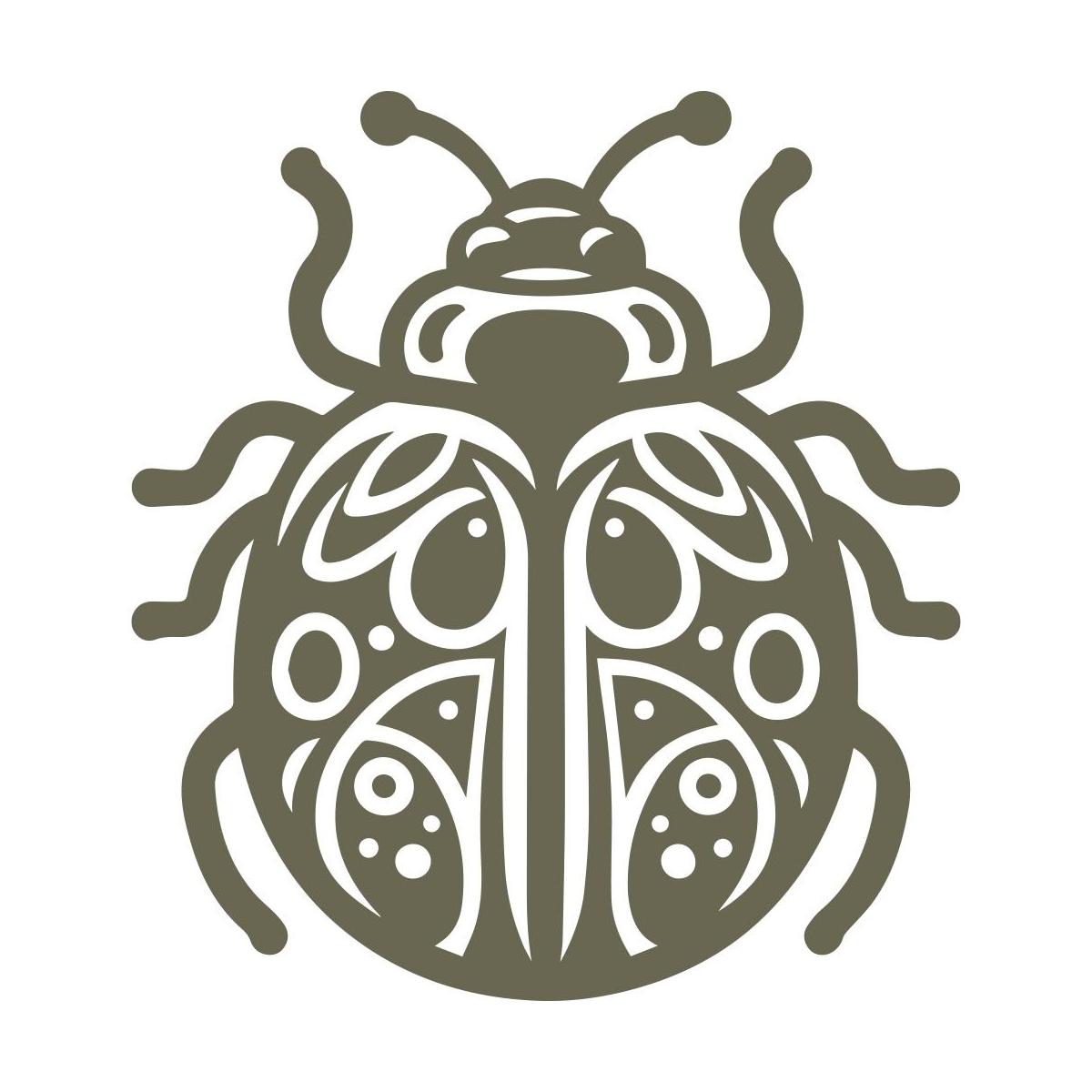 Abstract Beetle Delrin Leather Stamp - All Good Leather Co.